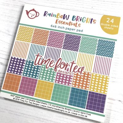 Time For Tea Rainbow Brights Designpapier - Paper Pad